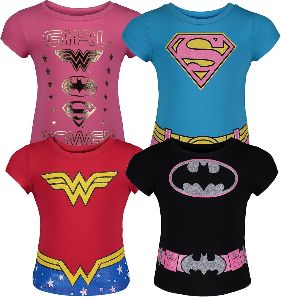 DC Comics Camisetas de Manga Corta de Divertidas de Superheroínas ...