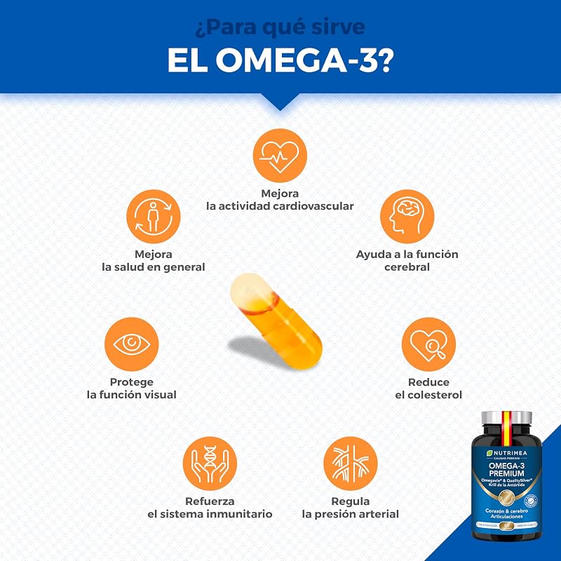 Omega 3 e krill antártico | Patente Omegavie® | 60 Cápsulas