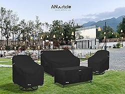 ANartcle Outdoor Patio Coffee Table Cover, 600D