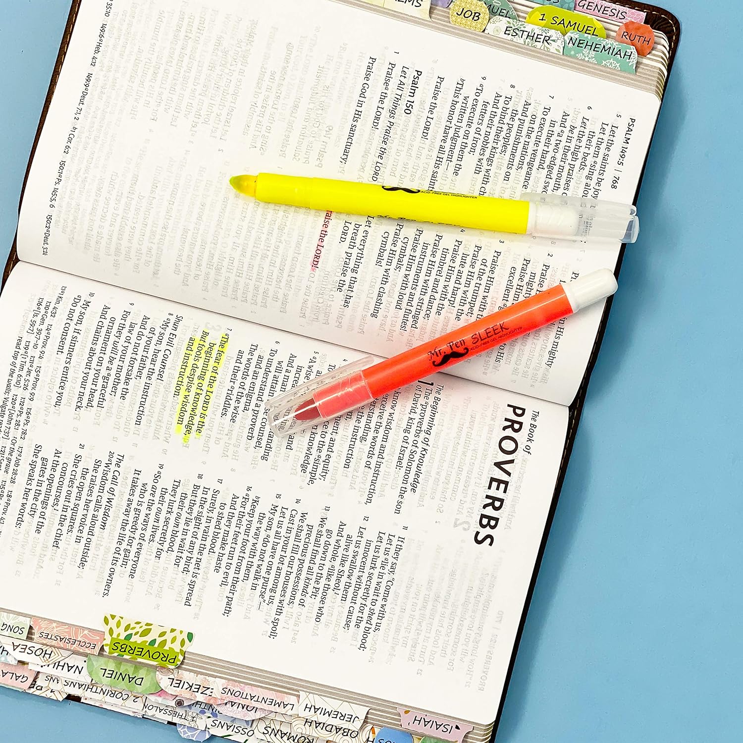 Mr. Pen- Bible Tabs, 72 Tabs (66 Books, 6 Blanks), High Gloss Paper, Bible Journaling Supplies, Bible Tabs Old and New Testament, Bible Tabs for Women, Bible Tabs for Journaling Bible, Bible Book Tabs : Office Products
