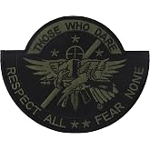 Center Mass SWAT Team - Those Who Dare Patch 5" x 4" Embroidered Patch (OD Subdued) (Sew-on Only)