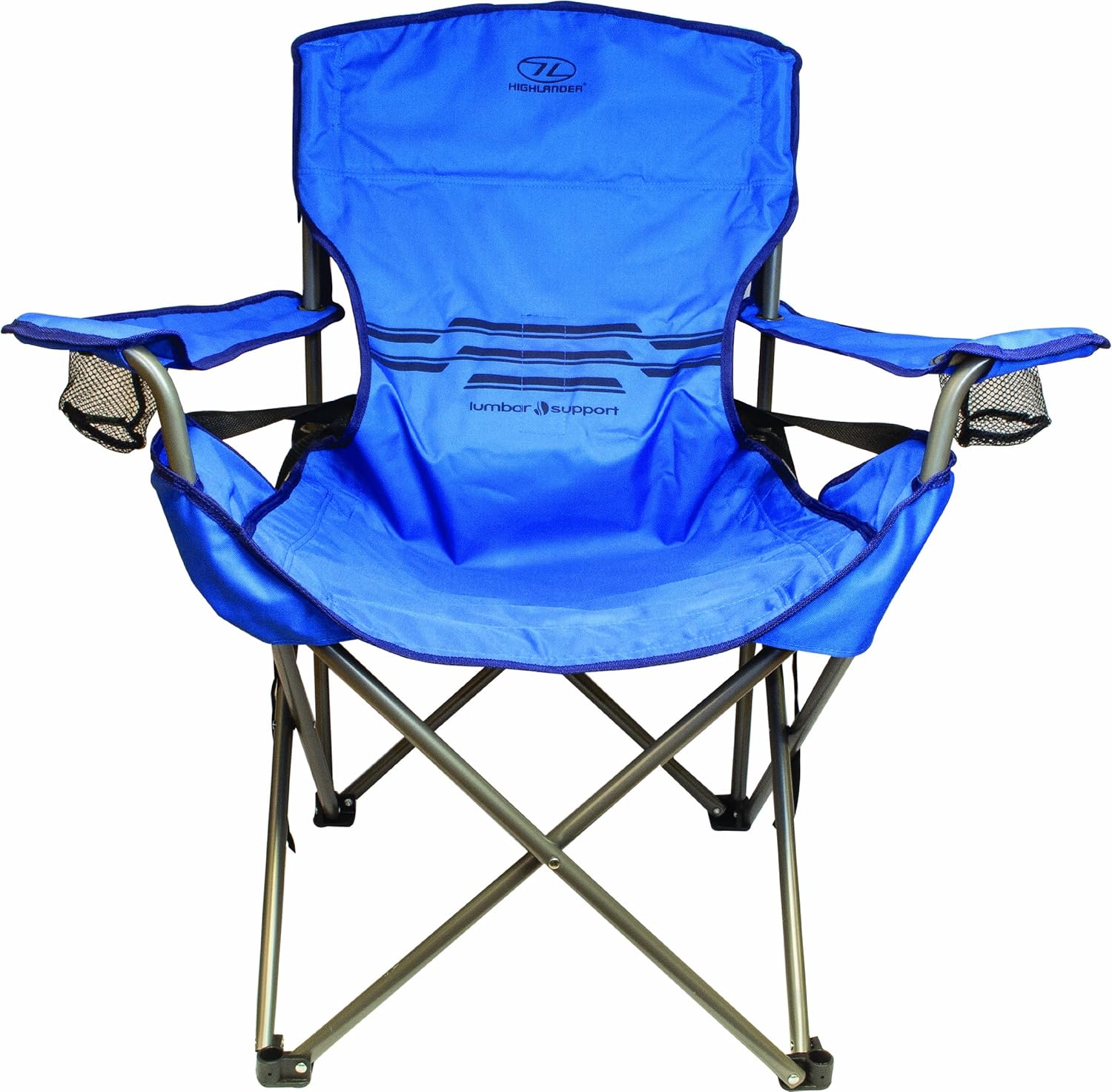Highlander Lumbar Support Camp Chair Blue Amazon.co.uk Sports