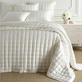 Pine Cone Hill Silken Solid Ivory Solid Quilt, King