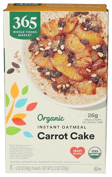 365 BY WHOLE FOODS MARKET, ORGANIC INSTANT OATMEAL,...