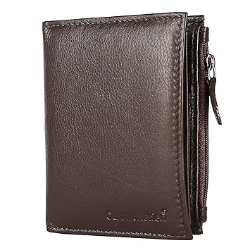 Curewe Kerien Genuine Leather Men Wallet (8 Cards Slot) (Brown)
