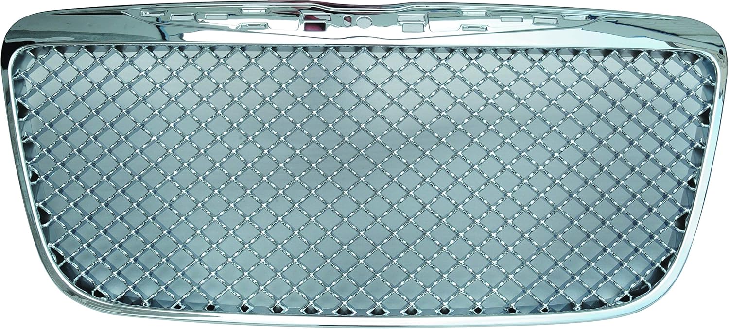 MPH Autoparts Black Sport Mesh Front Hood Bumper Grill Grille Cover ABS Fit 2011 2012 2013 2014 11-14 Chrysler 300 300C