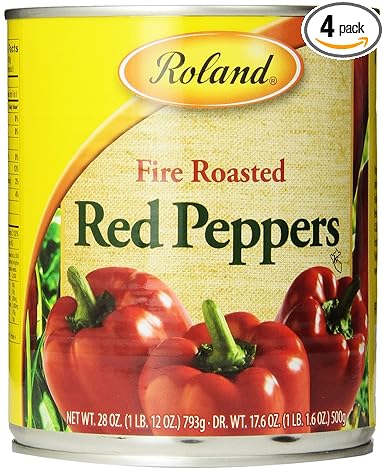 Amazon Com Roland Fire Roasted Peppers Red 28 Ounce Pack Of 4