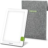 Beurer TL30 Portable Daylight Lamp- UV-Free 10,000 Lux LED Bright White Light Therapy for Home, Travel, & Office Lighting