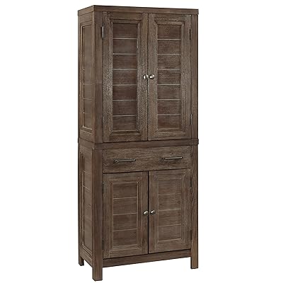 Home Styles Barnside Brown Pantry Cabinet with Adjustable Shelves