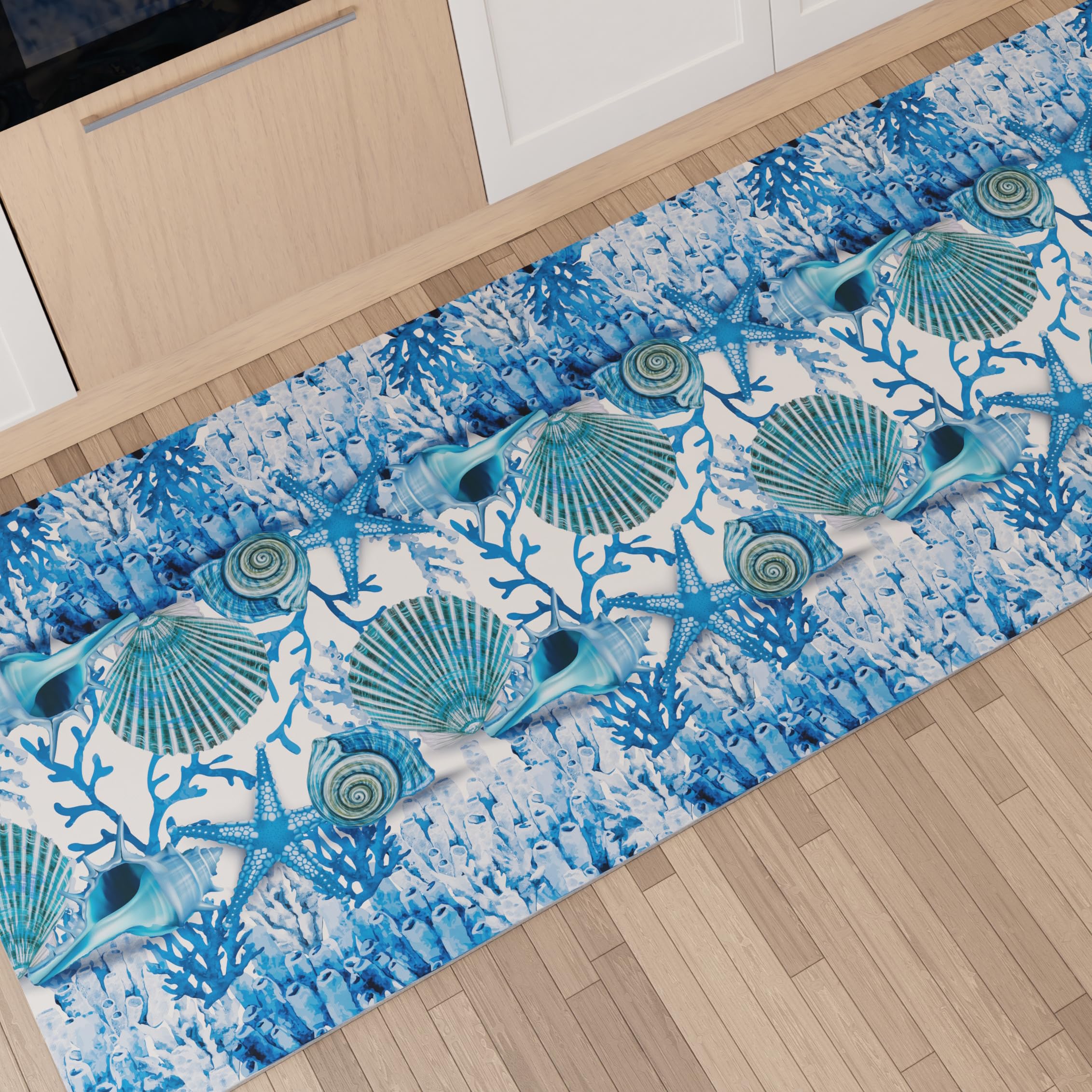 PETTI Artigiani Italiani-Kitchen Rug, Kitchen Rectangualr Rugs, Area Rug, 3D Print Pattern, 100% Made in Italy