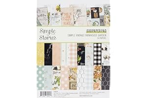 Simple Stories Double-Sided Paper Pad 6"X8" 24/Pkg-Simple Vintage Farmhouse Garden