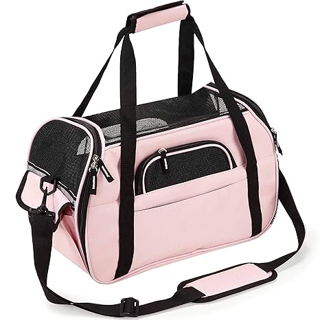Kaka mall Transporttasche für Katzen Hunde Comfort Fluggesellschaft zugelassen Travel Tote Weiche Seiten Tasche für Haustiere