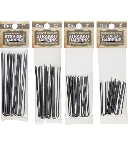 Amazon.com : Hair pins 2 1/2” Inch Straight 3 Packs (36 pins  display picture 3