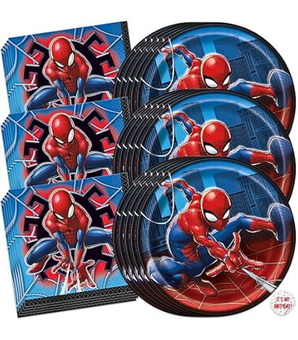 Amazon.com: Amazing Spider-Man Round Dessert Plates - 7