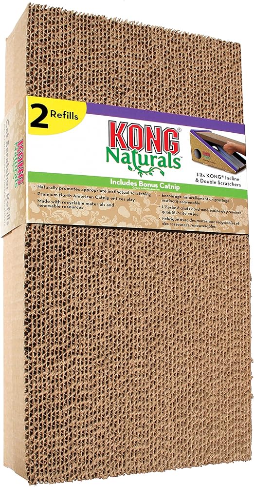 kong naturals incline scratcher cat toy refills