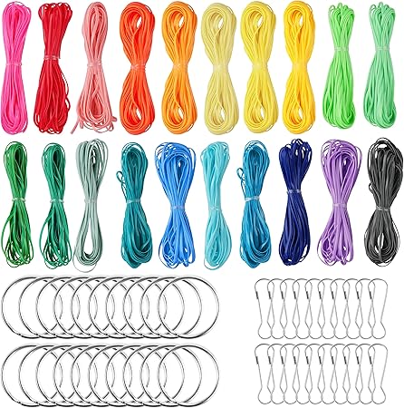 Kit 200 Fili Scooby Doo Con Portachiavi - 20 Colori Per Braccialetti E Collane - Foto 9