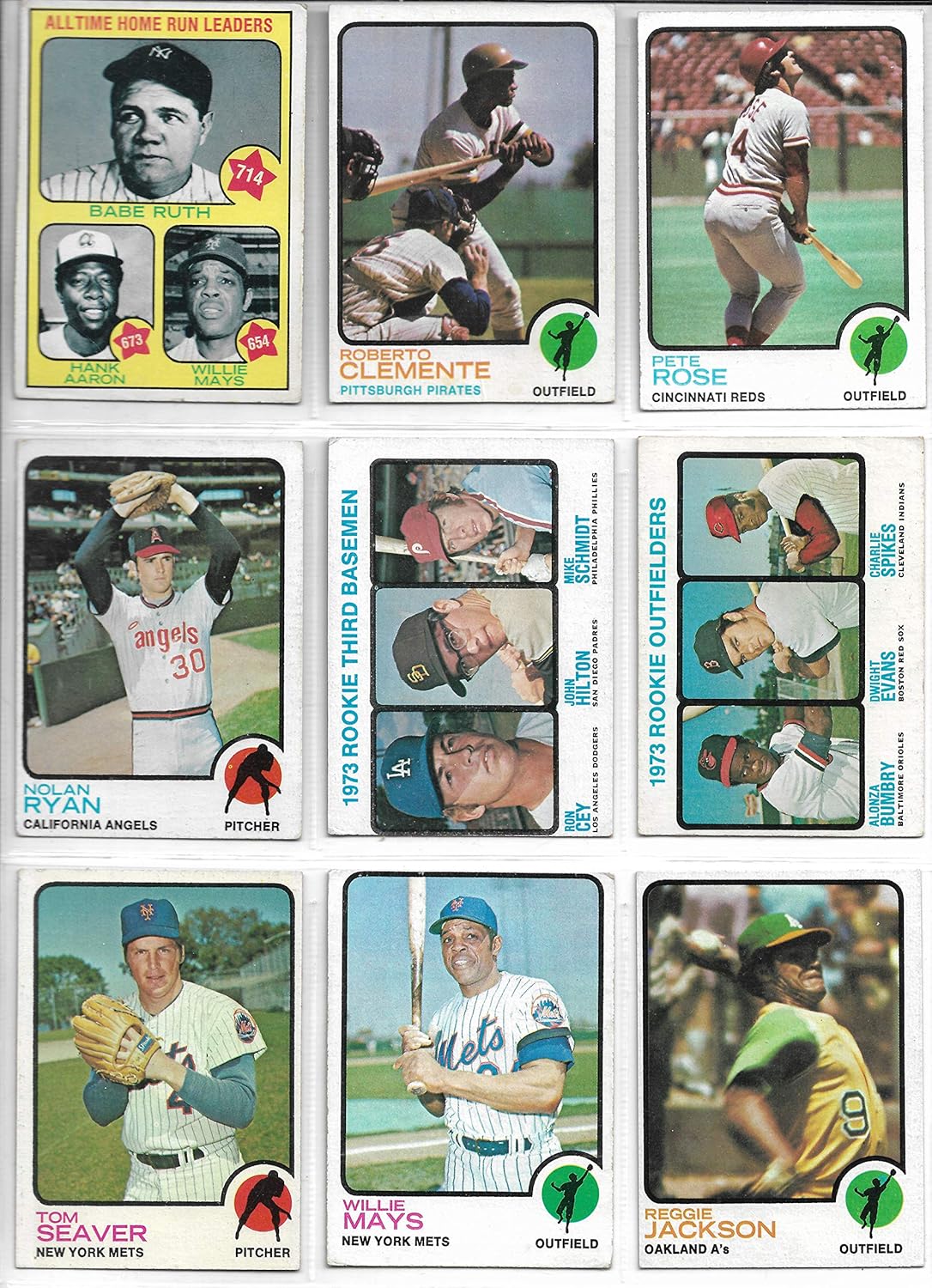 1973 Topps Baseball Complete Set 660 Cards Mike Schmidt Rookie VG EXMT
