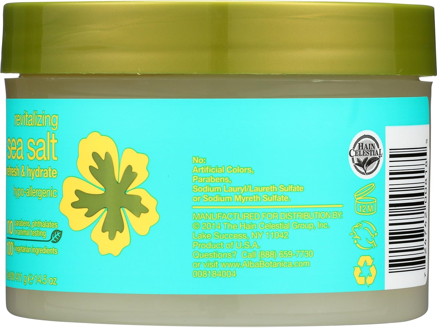Alba Botanica Revitalizing Sea Salt Hawaiian Body Scrub, 14.5 oz. : Organic Body Scrub : Beauty