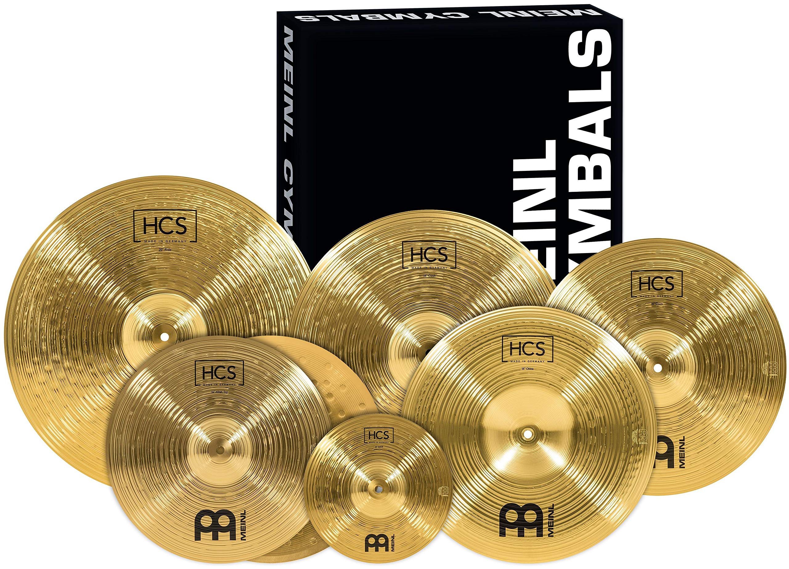 Meinl Cymbals Super Set Box Pack with 14” Hihats, 20” Ride, 16” Crash