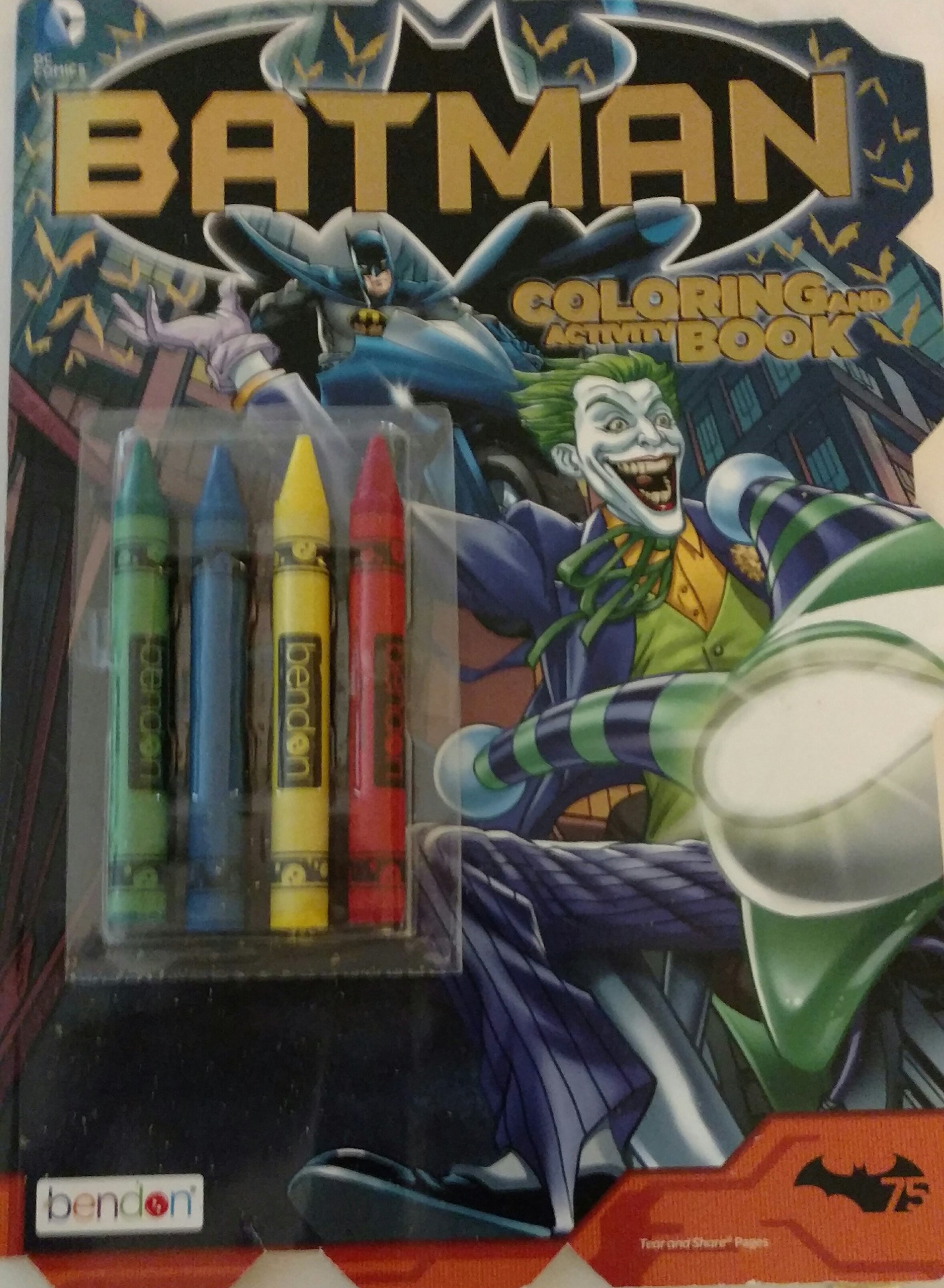 Batman Coloring & Activity Book With Crayons | eBay