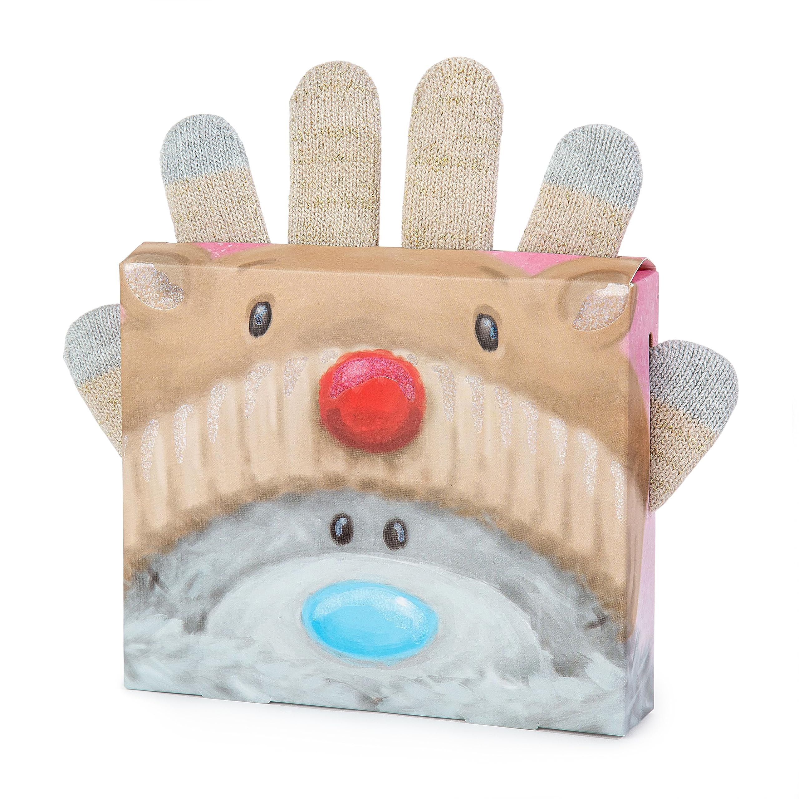 Me to You Tatty Teddy Christmas Reindeer Novelty Gloves in a Gift Box - Official Collection