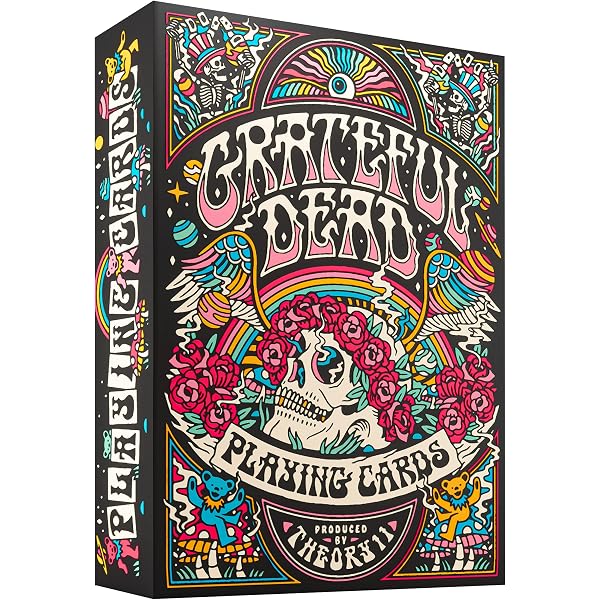Buckle-Down Grateful Dead Bi-Fold Wallet – Vegan Leather, Billfold & 5 Card Slots, Nashville Art, 4" X 3.5"