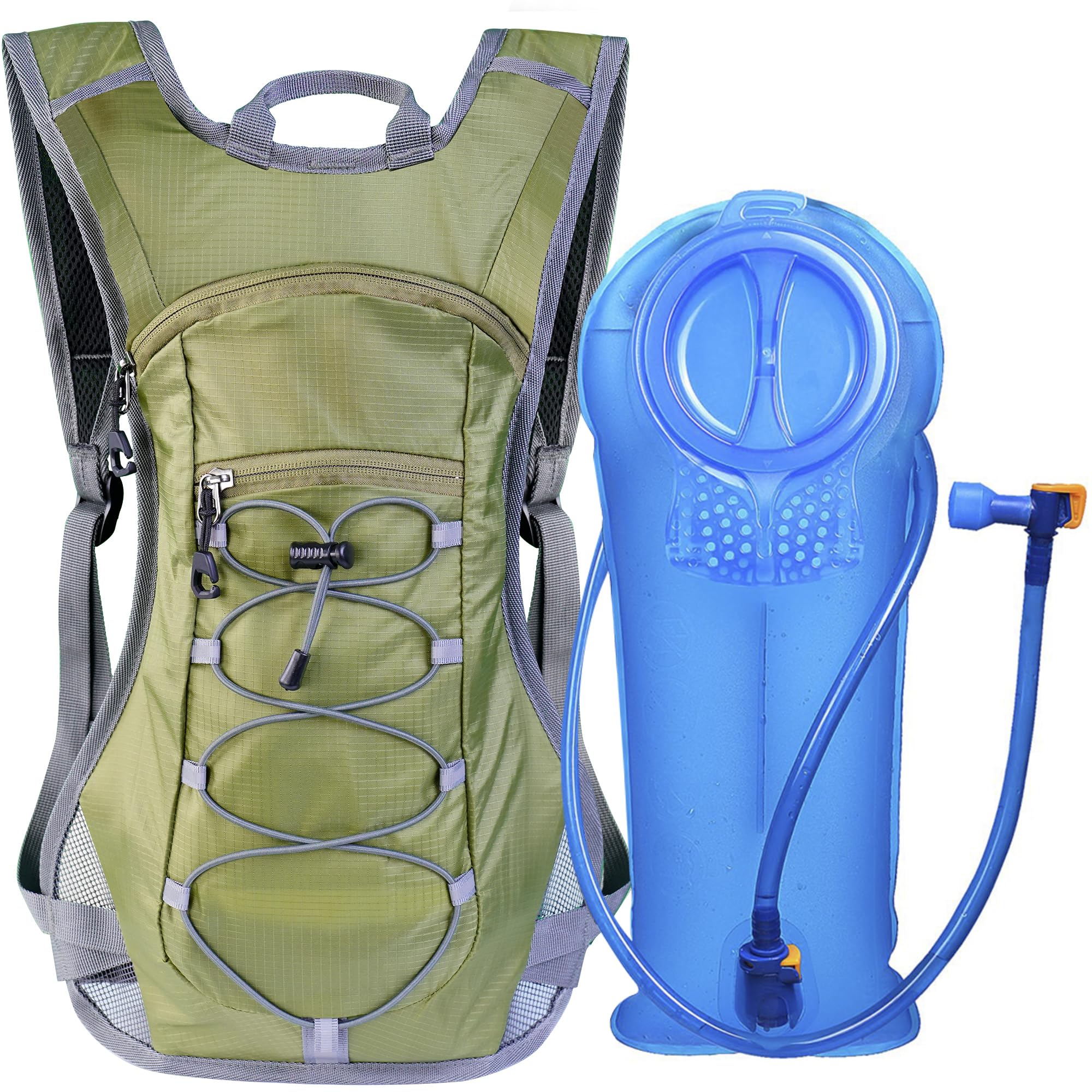 Unigear Hydration Pack Backpack with 70 oz 2L Water Bladder for Running, Hiking, Cycling, Climbing, Camping, Biking (Green)
