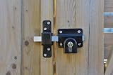Gatemate Long Throw Gate Lock 1490086 Euro Profile 6-pin 316 Stainless Black view 2