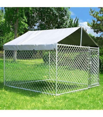 Amazon.com: 10x10 Outdoor Dog Kennel Heavy Duty Outdoor