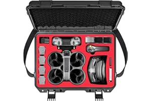STARTRC Avata 2 Case,Waterproof Carrying Hard Case for DJI Avata 2 Fly More Combo with DJI Goggles 3/RC Motion 3/FPV Remote C