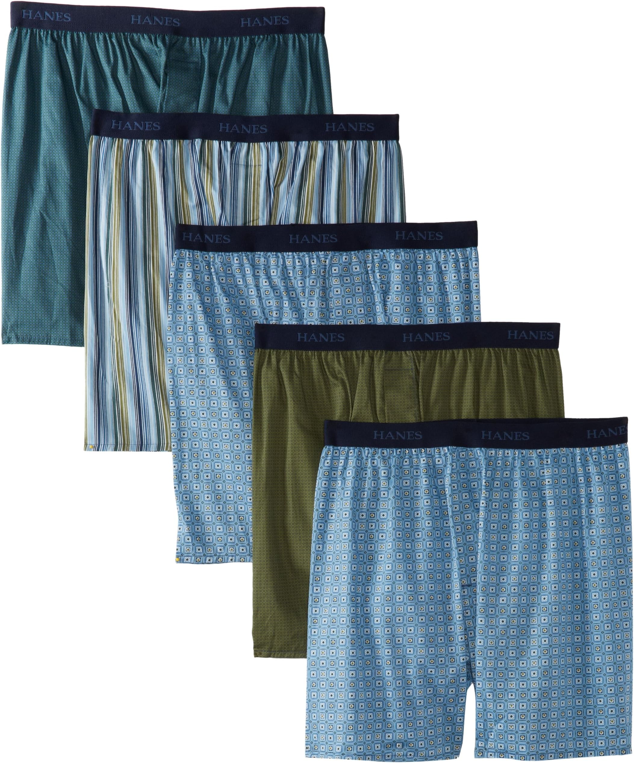 Hanes Ultimate Men's 5-Pack Woven Boxer-Colors May Vary