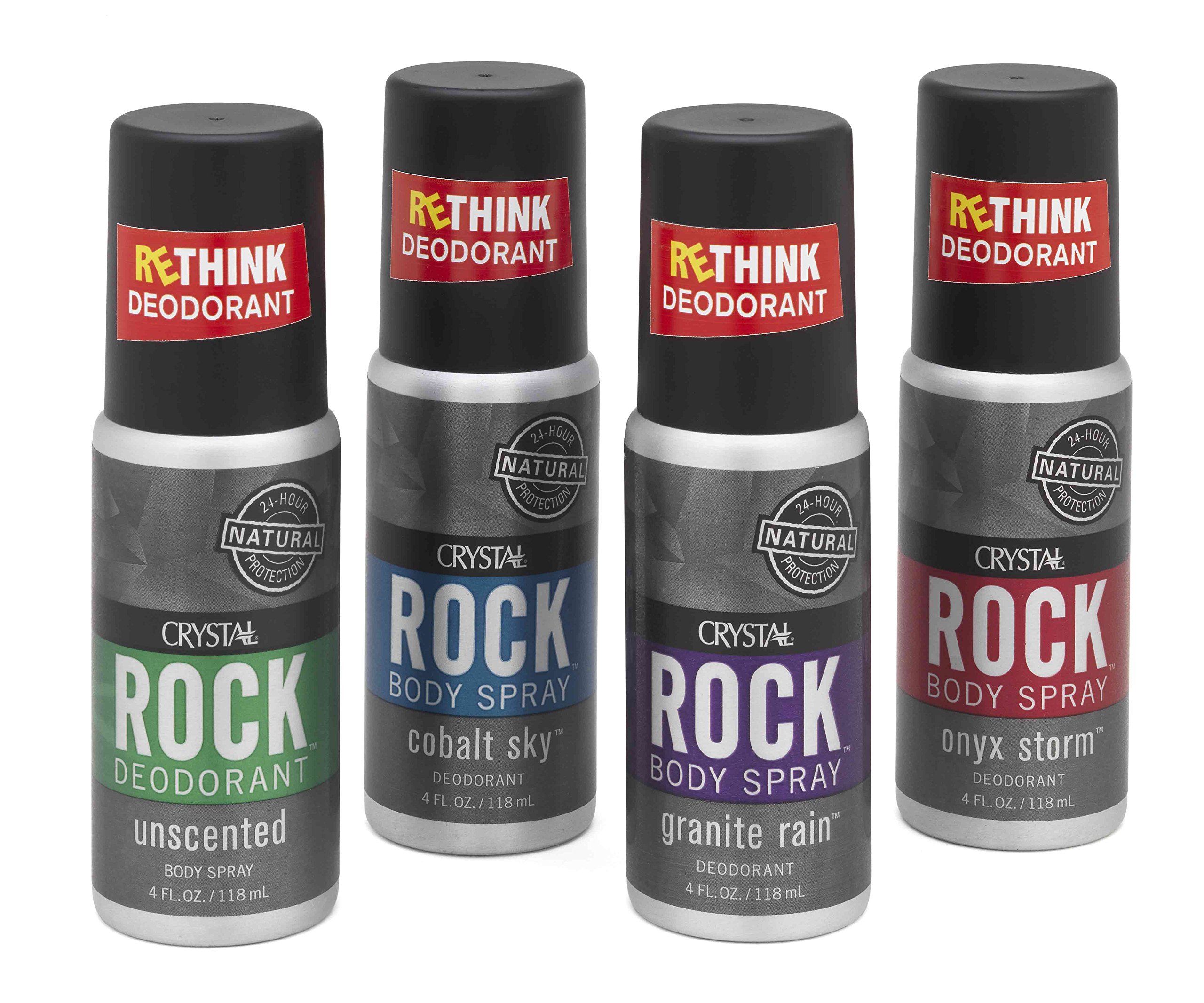 Crystal Mineral Rock Deodorant Spray for Men, Colbalt Sky, 4 oz Amazon