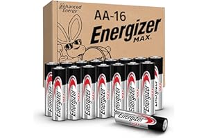 Energizer MAX AA Batteries (16 Pack), Double A Alkaline Batteries