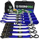 Rhino USA Ratchet Tie Down Straps (4PK) - 1,823lb