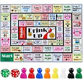 Fofeadm Drinking Board Games for Adults, Rubber Mat Drinking Board Game, Funny Party Interactive Drinking Games for Game Night, Birthday, Family Play or Any Occasion, Age 21+, 2-8 Players