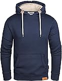 Grin&Bear GEC473 contrast hoodie voor heren met teddy fleece