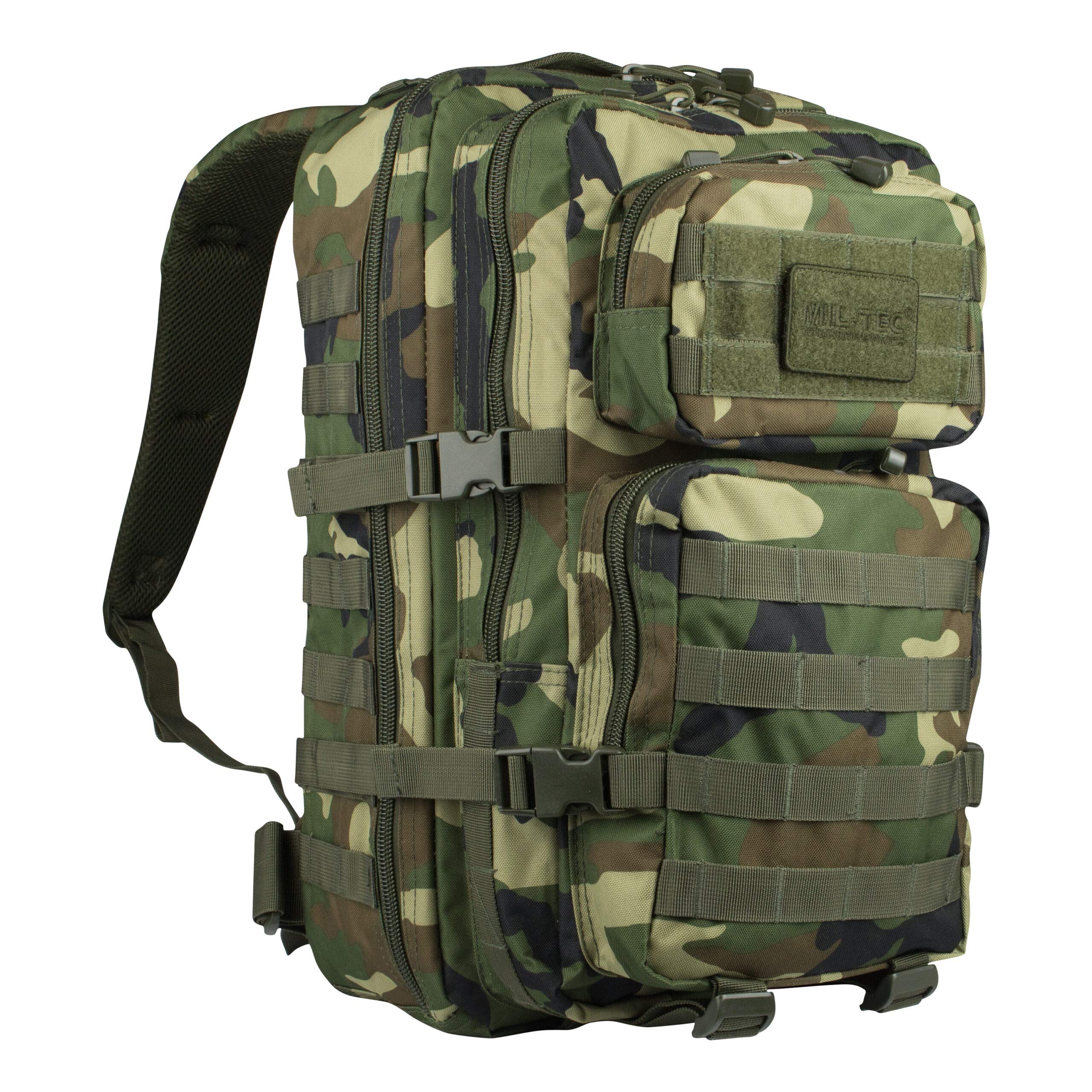 US Army Assault MOLLE Backpack Rucksack 20L Woodland Camo
