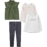 Simple Joys by Carter's baby-girls 4-piece Playwear Set