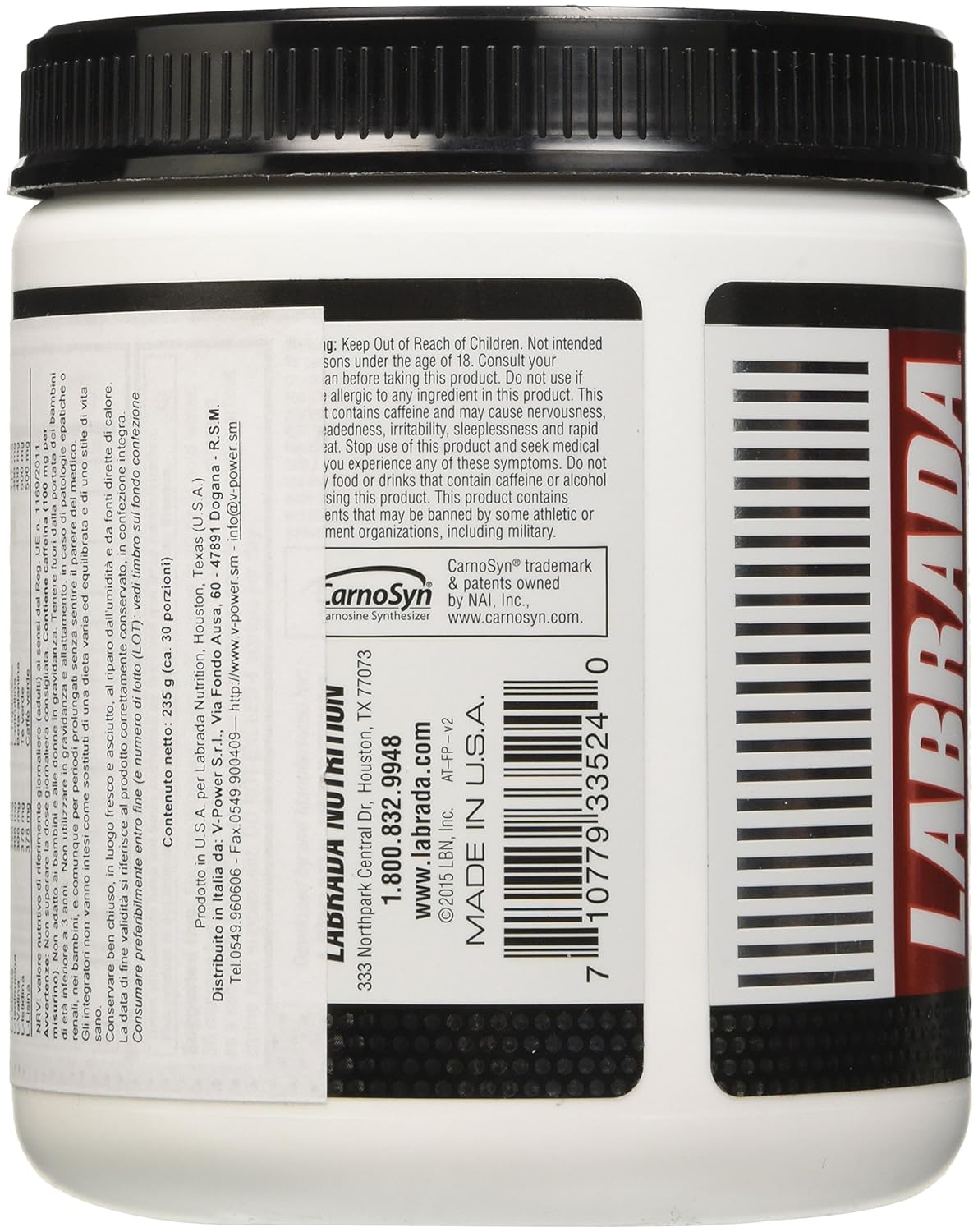 Amazon.com: Labrada Nutrition Amino Thrust Essential Amino Acid V2 Formula, Fruit Punch, 264 Gram: Health & Personal Care