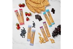 Bakerly Filled Crêpes To-Go Variety Pack – 24 Ready-to-Eat French Snacks, 4 Flavors: Chocolate Hazelnut, Strawberry, Blueberry, PB&J (6 of Each Flavor) – Non-GMO, No Artificial Colors, Individually Wrapped