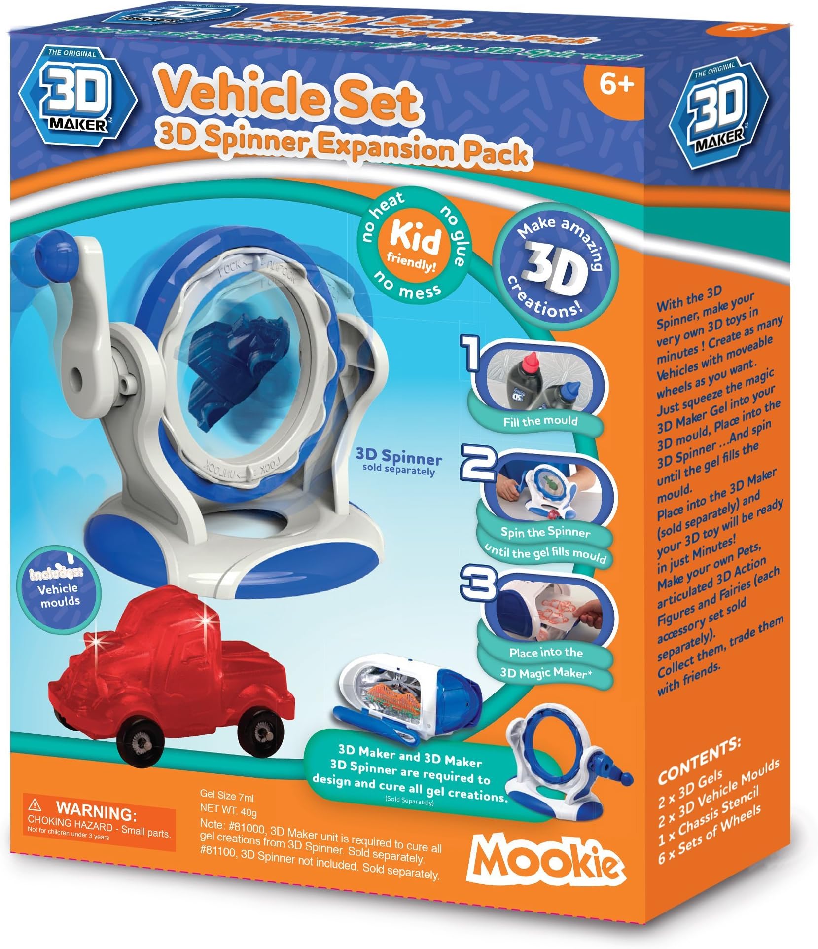 3D Maker 3D Spinner Vehicles Expansion Set