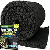 Aquatic Experts Classic Koi Pond Filter Pad COARSE &ndash; Bulk Roll Pond Filter Media, Rigid Ultra-Durable Latex Coated Fish Pond Filter Material US (12" x 72", Coarse (Black))