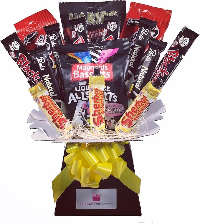 Liquorice Lovers Chocolate Bouquet Sweet Hamper Tree Explosion Perfect Gift Amazon.co.uk