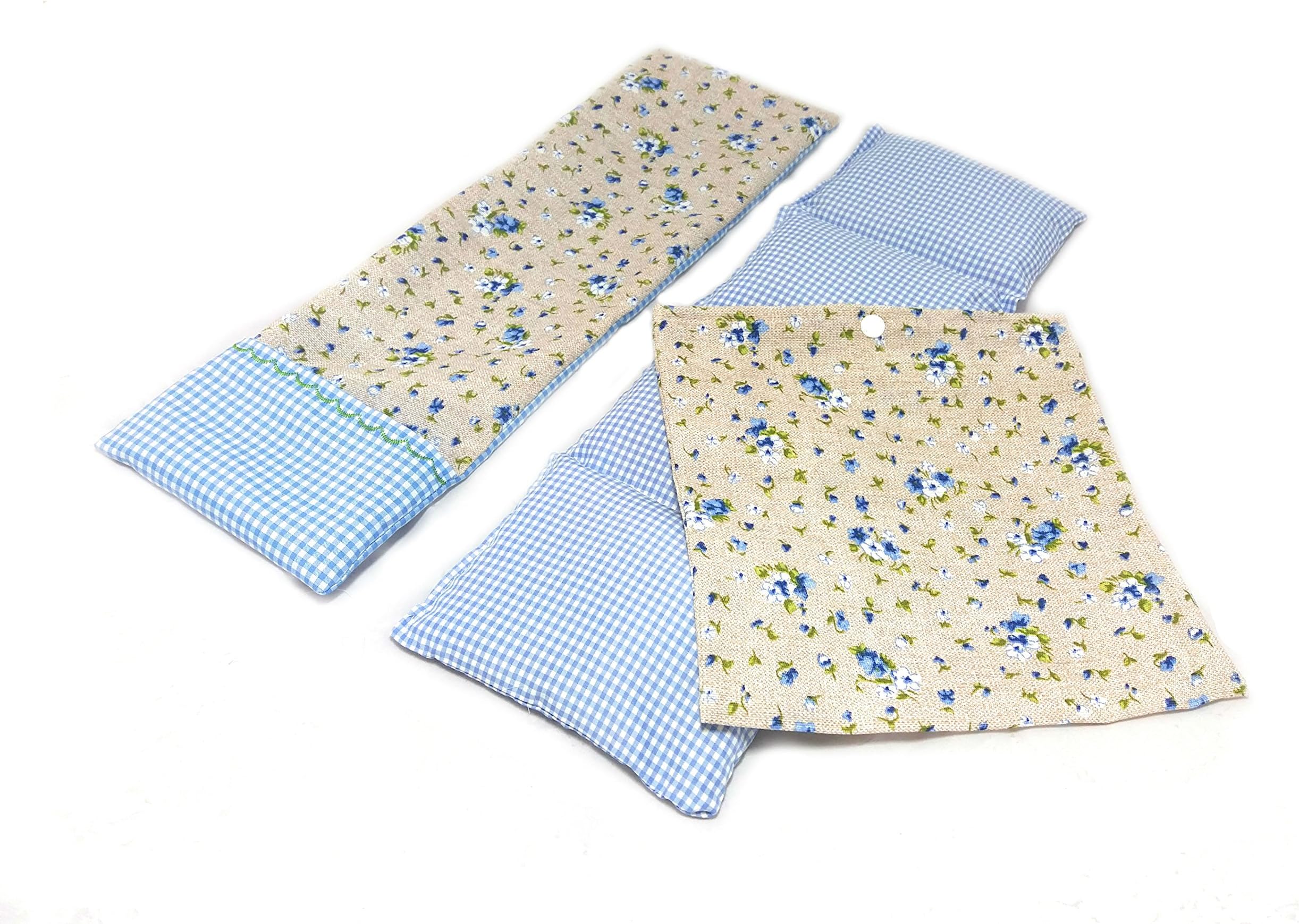 Carredana - Thermal Bags Containing Wheat Seeds with Washable Cover - 50 x 16 cm - Warm-Cold A Range of Colours and Scents to Choose From (Lavender, Eucalyptus, Rosemary, Thyme, Anise, Laurel, Mint) with Lavanda