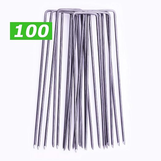 GardenPrime 100 Grapas Metálicas Alambre de Acero 150mm para ...