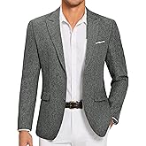 COOFANDY Mens Blazer Casual Two Buttons Sport Coat Slim Fit Lightweight Suit Jackets