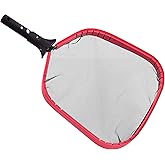 U.S. Pool Supply Professional Heavy Duty Large Swimming Pool Leaf Skimmer Net - Strong Reinforced Aluminum Frame for Faster Cleaning & Easier Debris Pickup and Removal - Clean Pools, Spas, Ponds