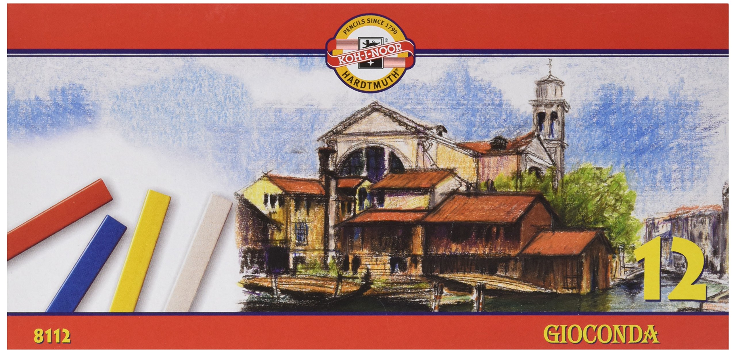 KOH-I-NOOR GIOCONDA 8112 Artist's School Hard Pastels (Pack of 12)