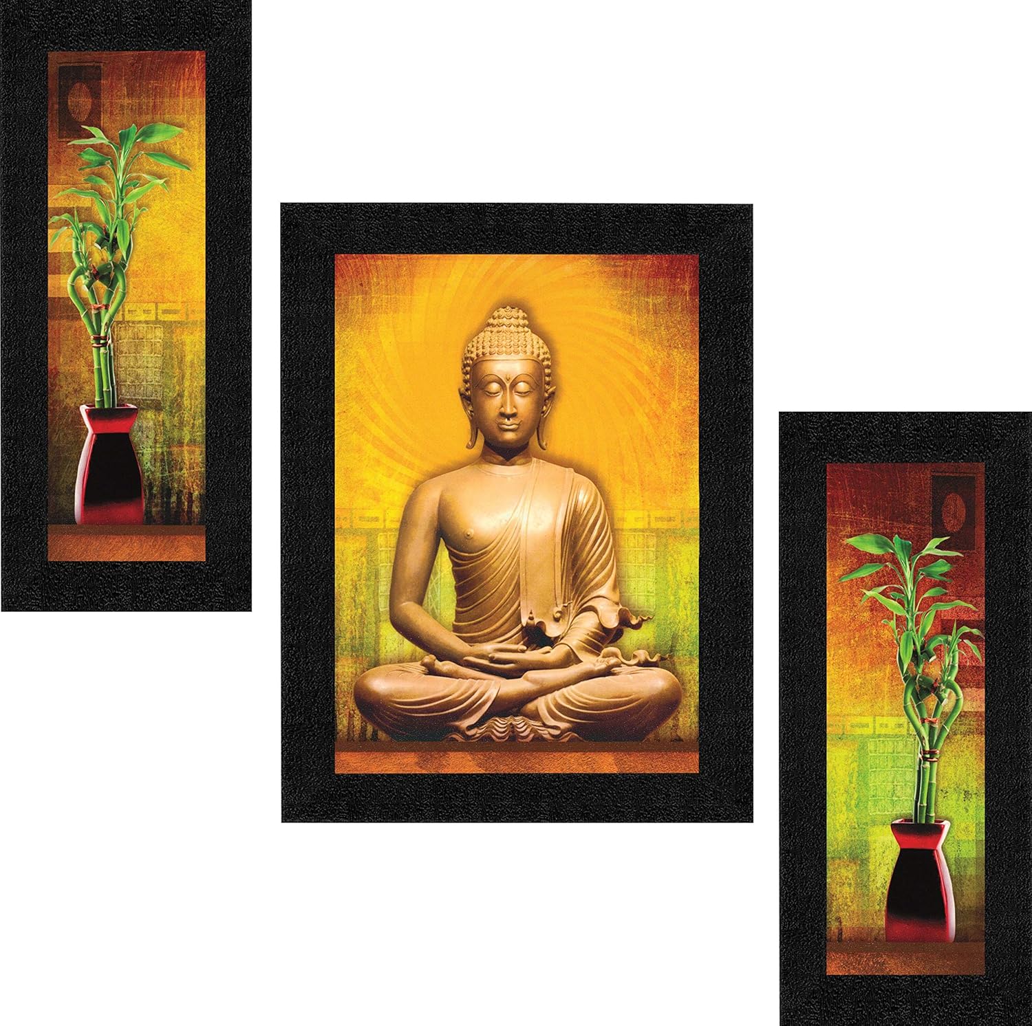 51 Unique Gift Ideas- Best Diwali Gifts- Exclusive Collection 33 Set of 3 Buddha Home Decorative Gift Item
