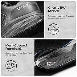 NORTIV 8 Steel Toe Shoes for Men Slip Resistant